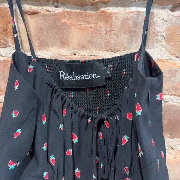 REALISATION PAR INEZ BLACK STRAWBERRY DRESS - Picture 7 of 8